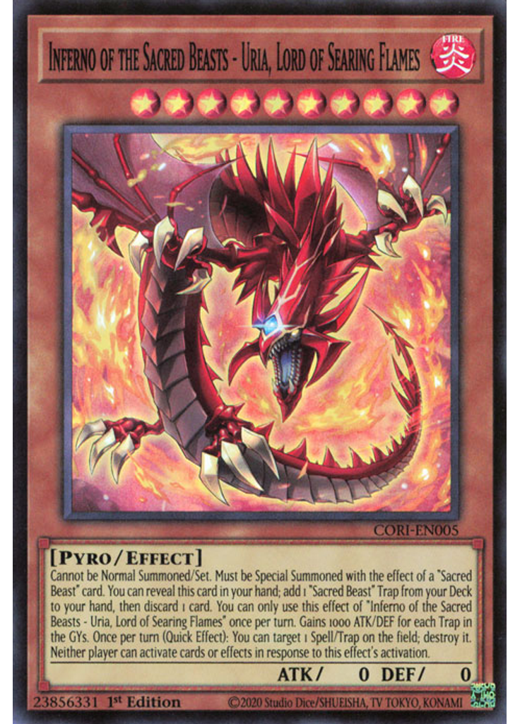 Inferno of the Sacred Beasts - Uria, Lord of Searing Flames
