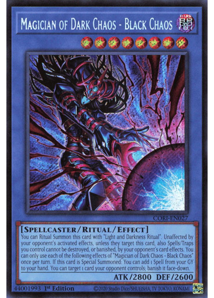 Magician of Dark Chaos - Black Chaos (Secret Rare 1st Edition)