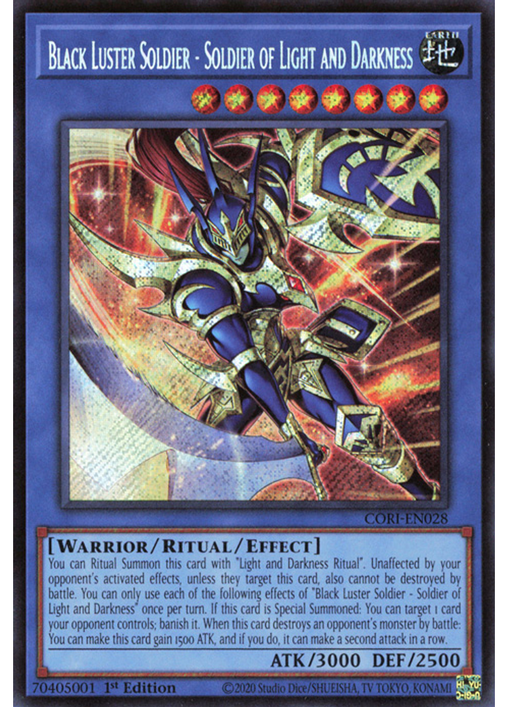 Black Luster Soldier - Soldier of Light and Darkness (Secret Rare 1st Edition)