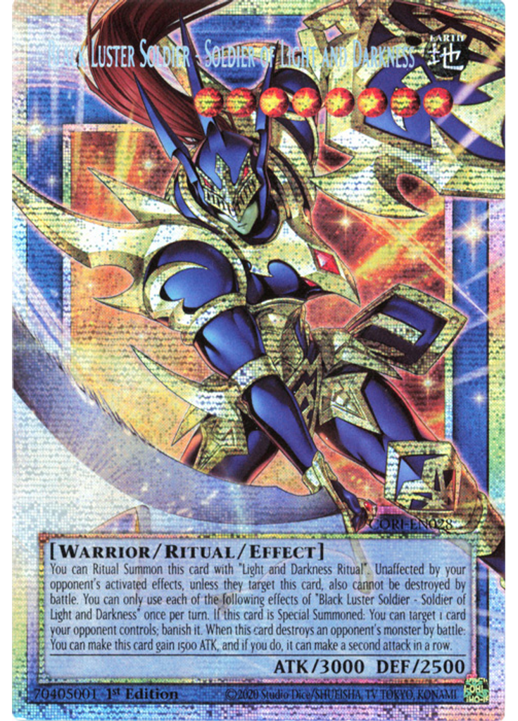 Black Luster Soldier - Soldier of Light and Darkness (Starlight Rare 1st Edition)