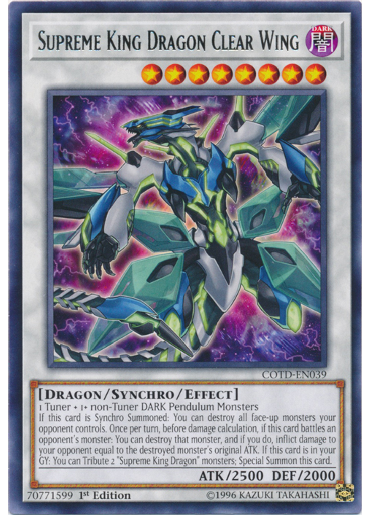Supreme King Dragon Clear Wing