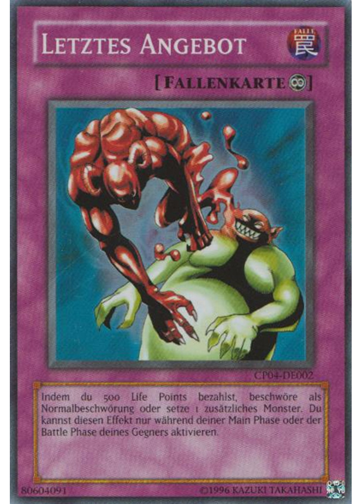 Letztes Angebot