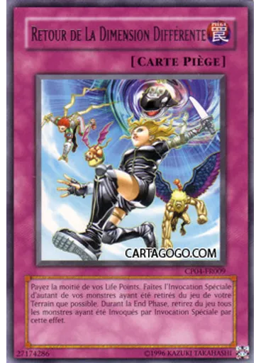 Retour de La Dimension Différente