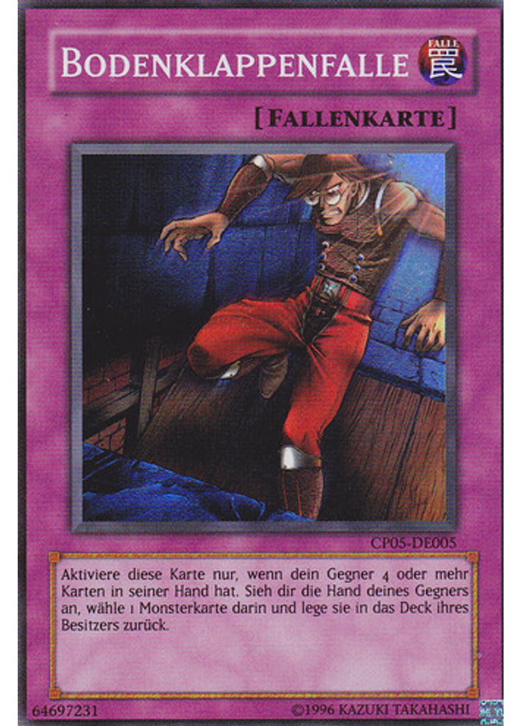 Bodenklappenfalle