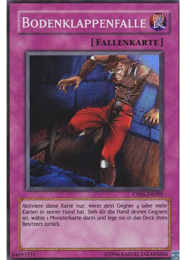 Bodenklappenfalle