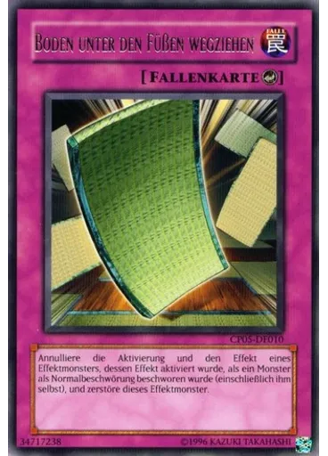 Boden unter den Füßen wegziehen