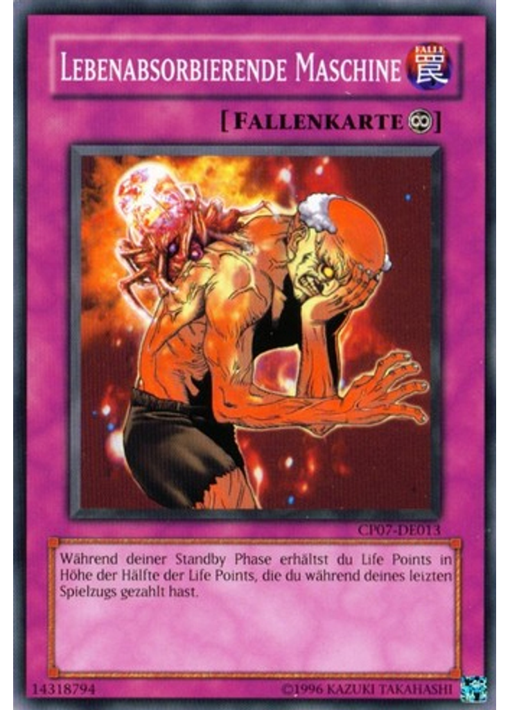 Lebenabsorbierende Maschine