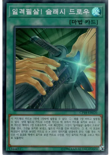 일격필살! 슬래시 드로우