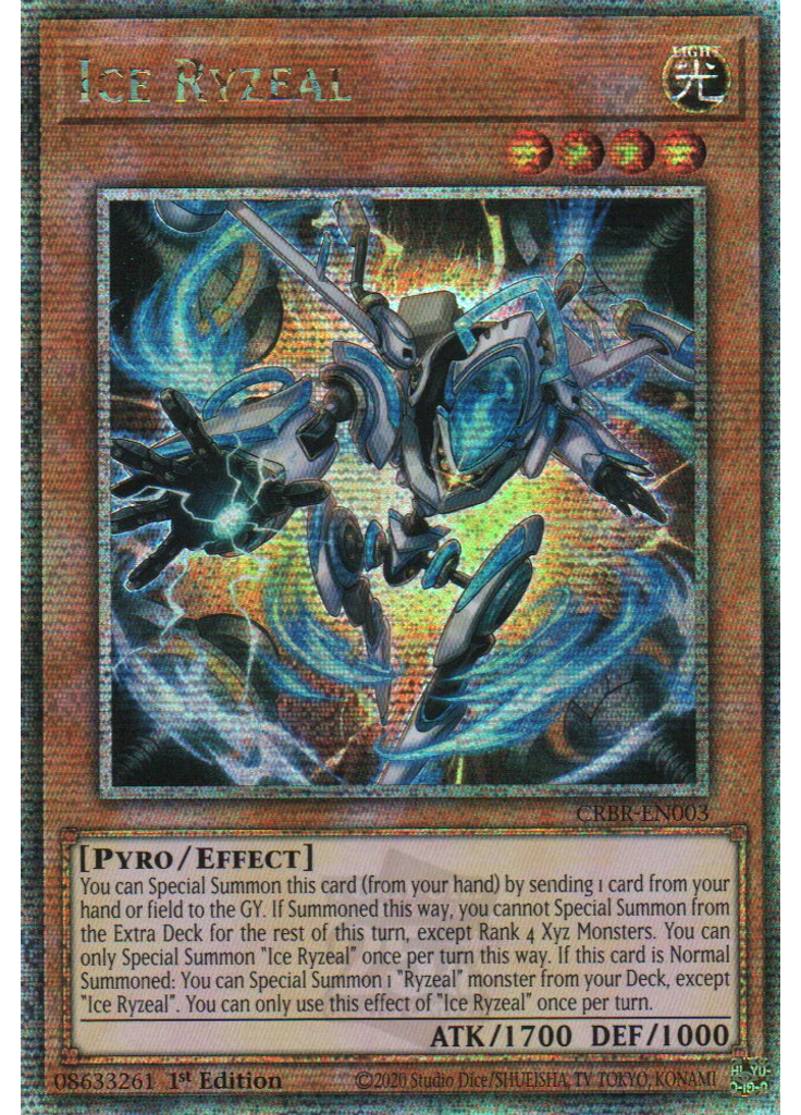 Ice Ryzeal (Quarter Century Secret Rare 1st Edition)