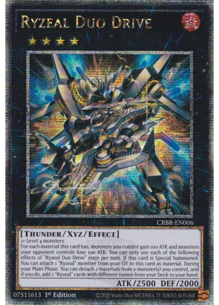 Ryzeal Duo Drive (Quarter Century Secret Rare 1st Edition)