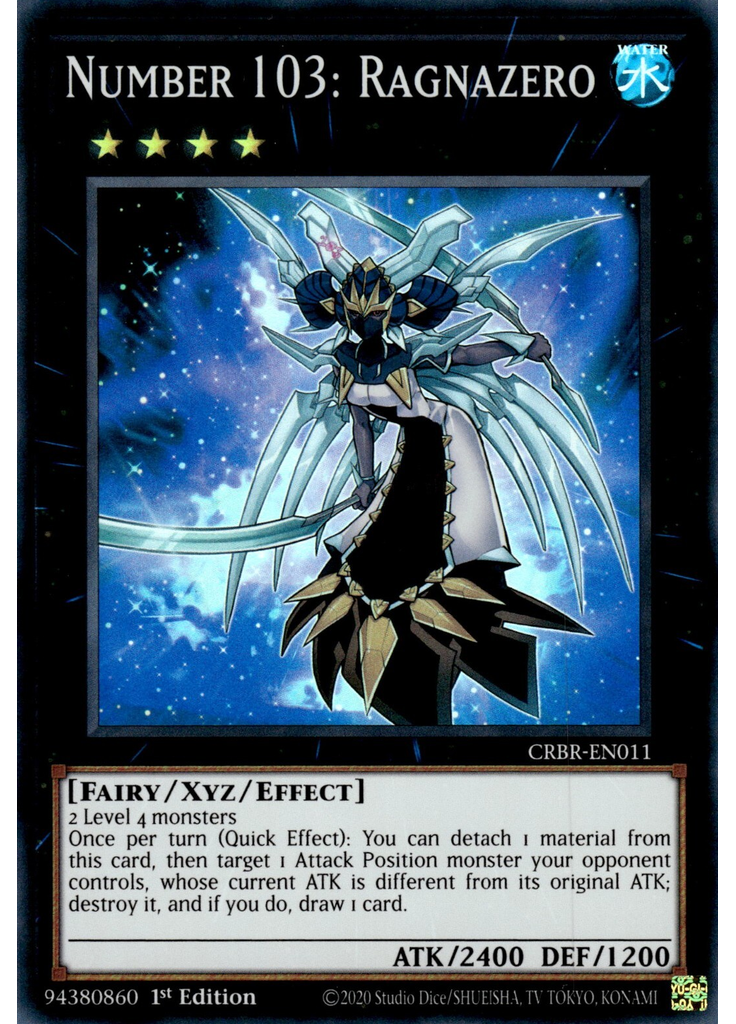 Number 103: Ragnazero (Super Rare 1st Edition)