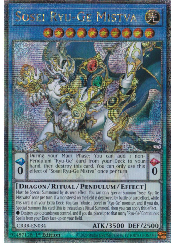 Sosei Ryu-Ge Mistva (Quarter Century Secret Rare 1st Edition)