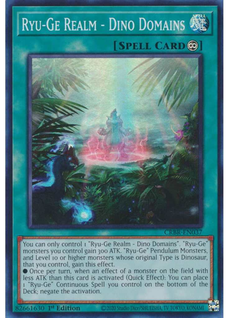 Ryu-Ge Realm - Dino Domains (Super Rare 1st Edition)