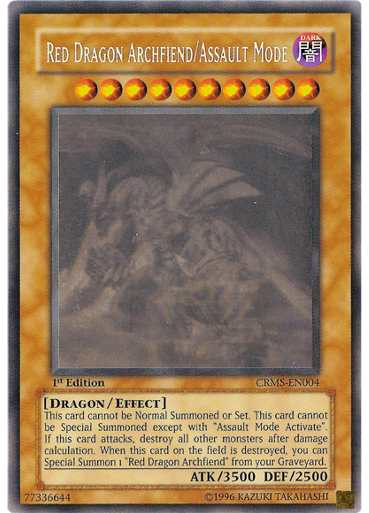 Red Dragon Archfiend/Assault Mode (Ghost Rare 1st Edition)