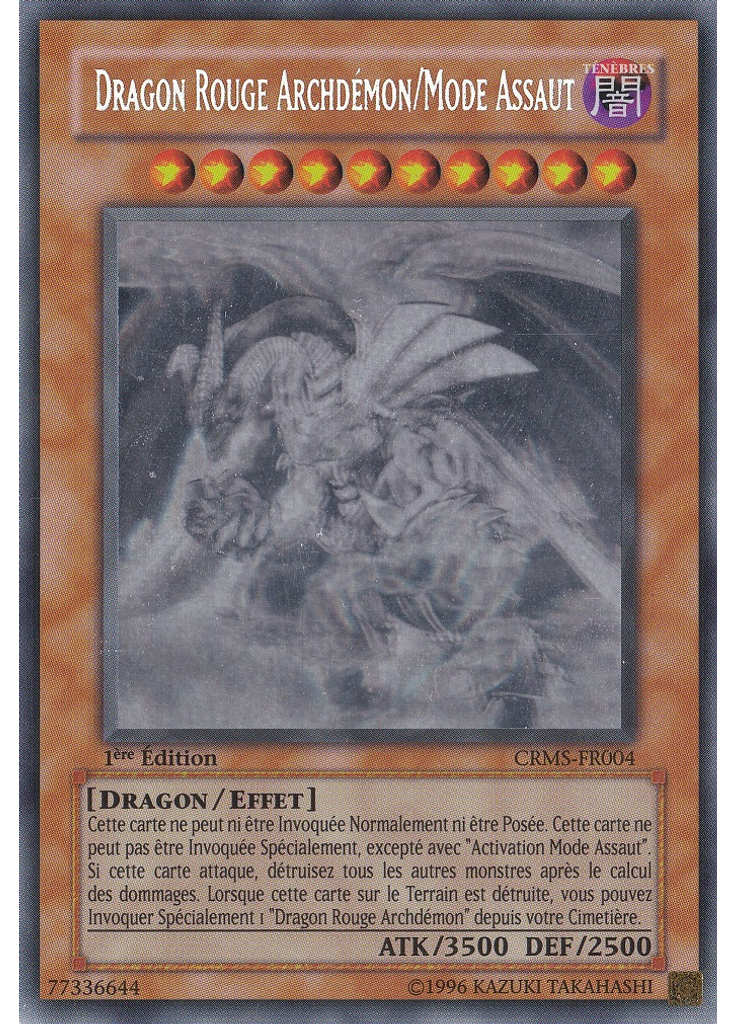 Dragon Rouge Archdémon/Mode Assaut (Ghost Rare 1st Edition)