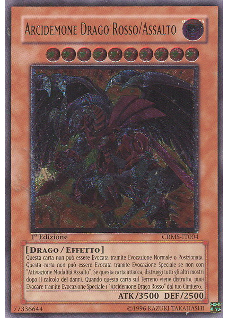 Arcidemone Drago Rosso/Assalto (Ultimate Rare 1st Edition)