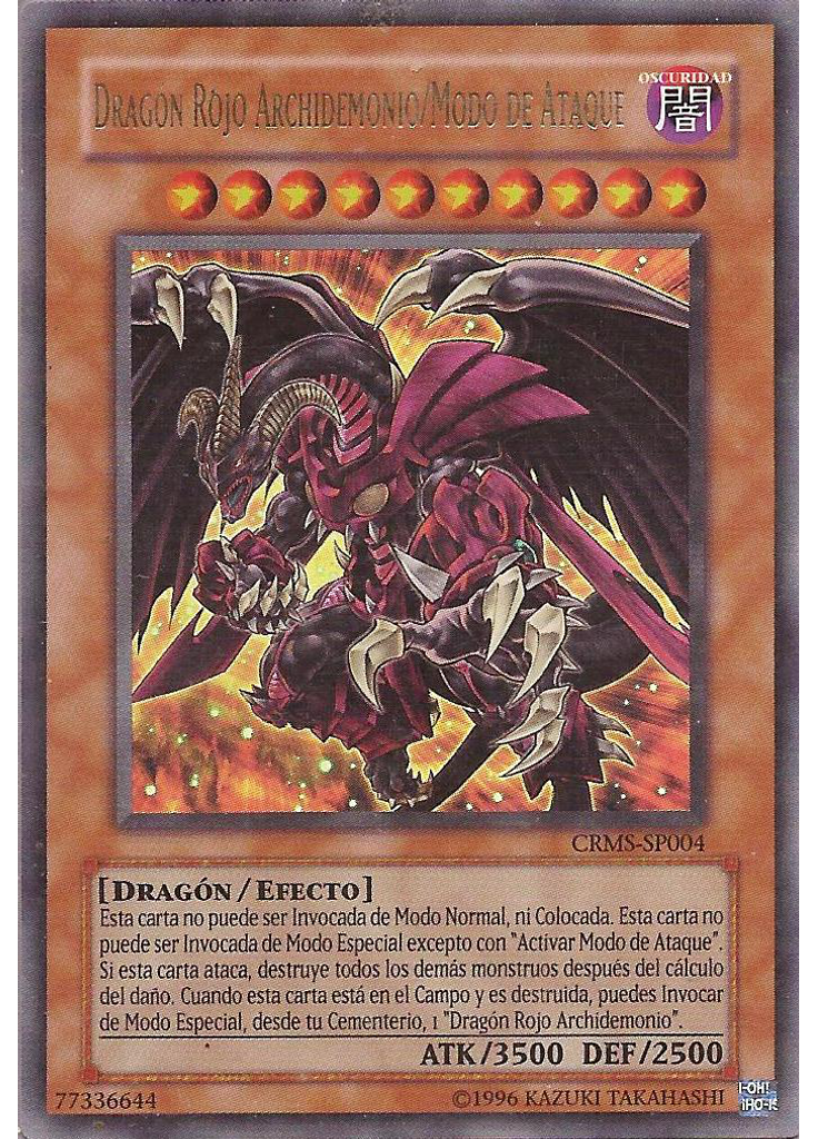 Dragón Rojo Archidemonio/Modo de Ataque (Ultra Rare Unlimited)
