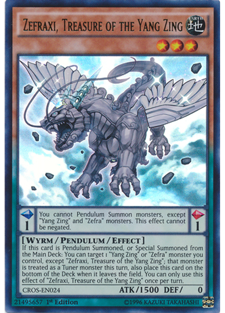Zefraxi, Treasure of the Yang Zing