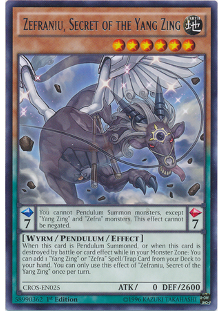 Zefraniu, Secret of the Yang Zing