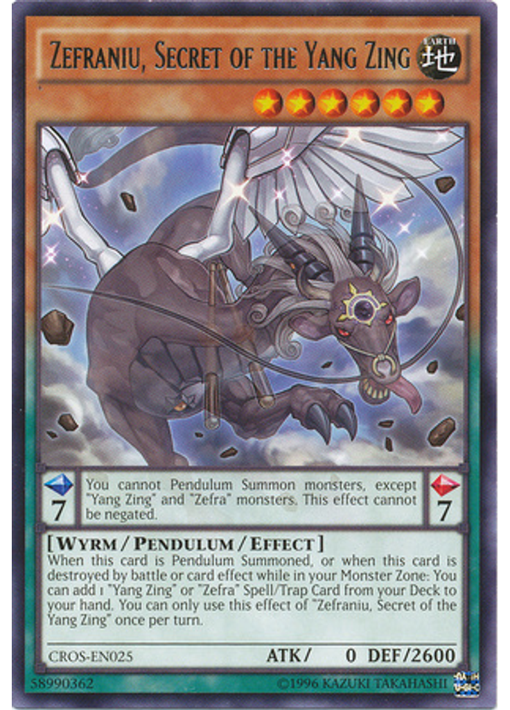 Zefraniu, Secret of the Yang Zing (Rare Unlimited)