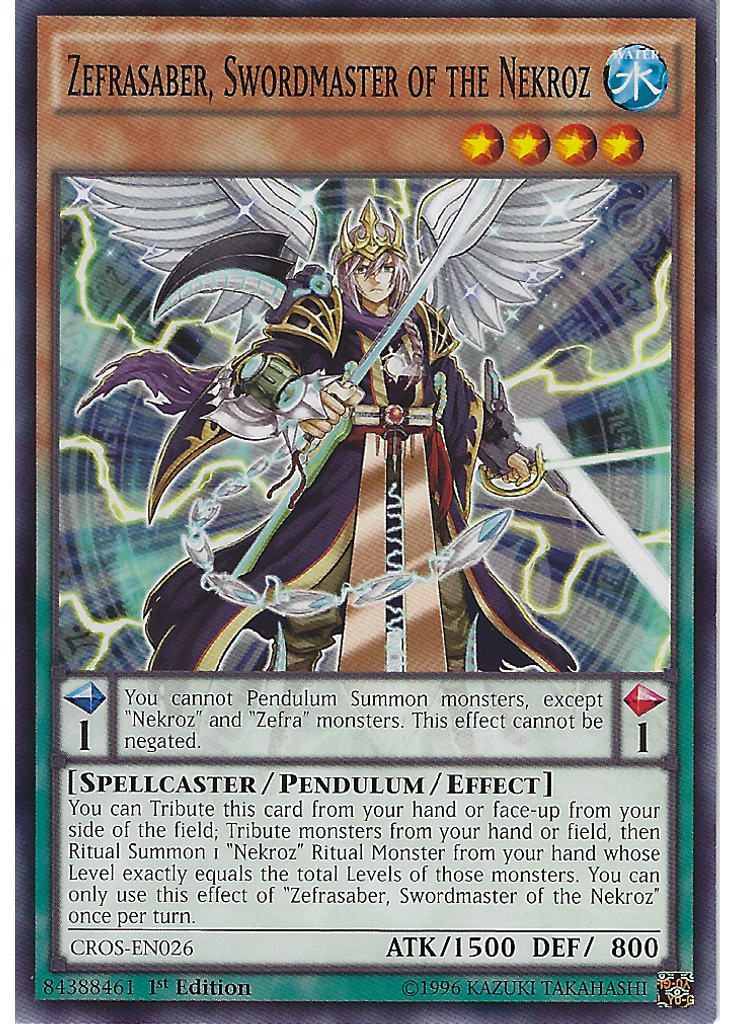 Zefrasaber, Swordmaster of the Nekroz