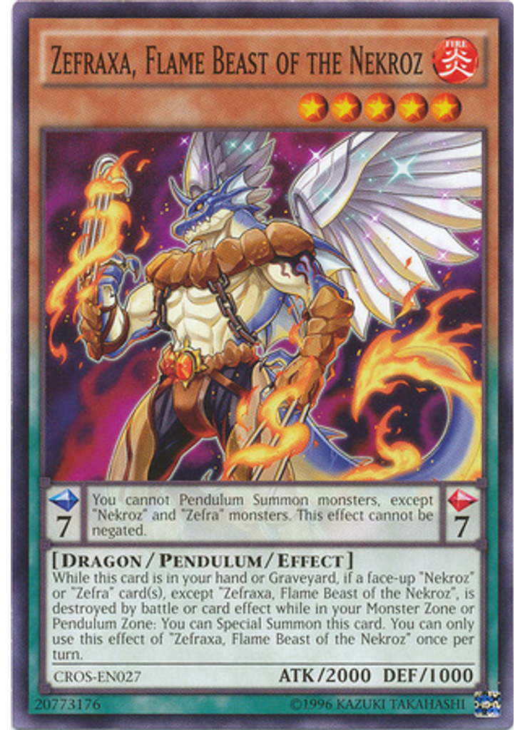 Zefraxa, Flame Beast of the Nekroz (Common Unlimited)