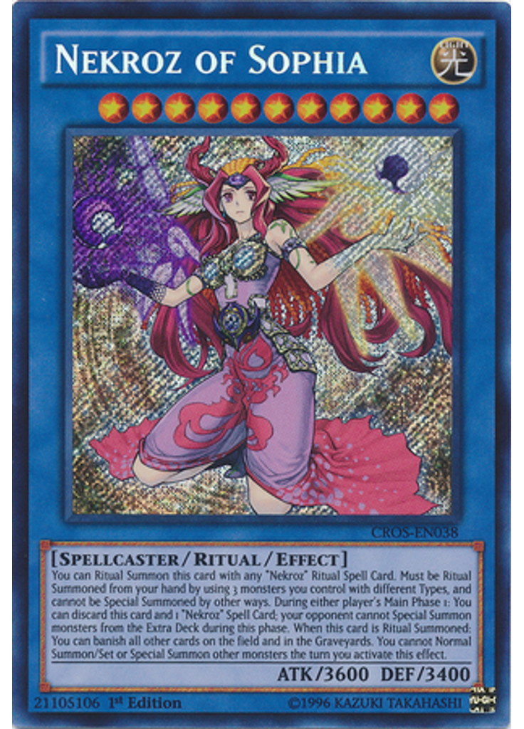 Nekroz of Sophia (Secret Rare 1st Edition)