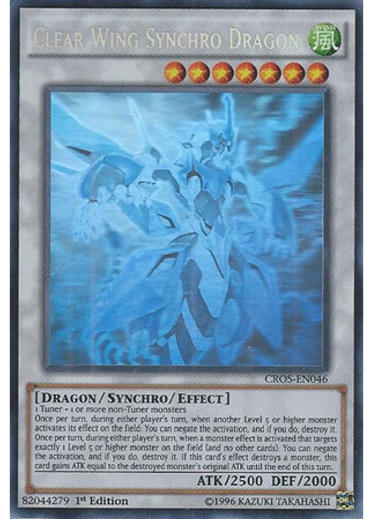 Clear Wing Synchro Dragon (Ghost Rare 1st Edition)