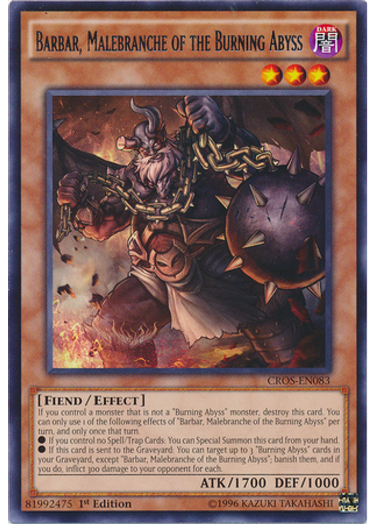 Barbar, Malebranche of the Burning Abyss