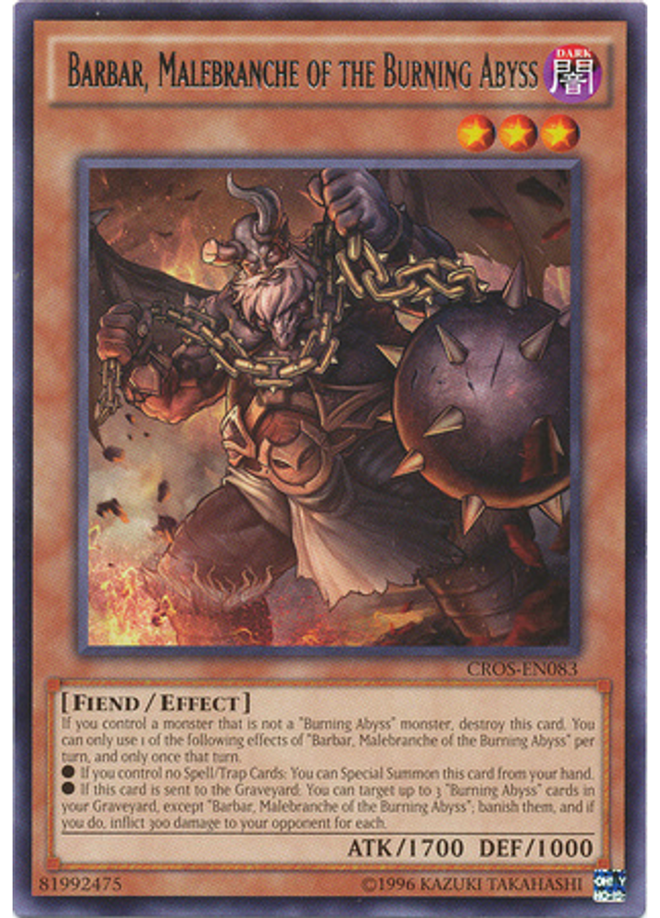 Barbar, Malebranche of the Burning Abyss (Rare Unlimited)