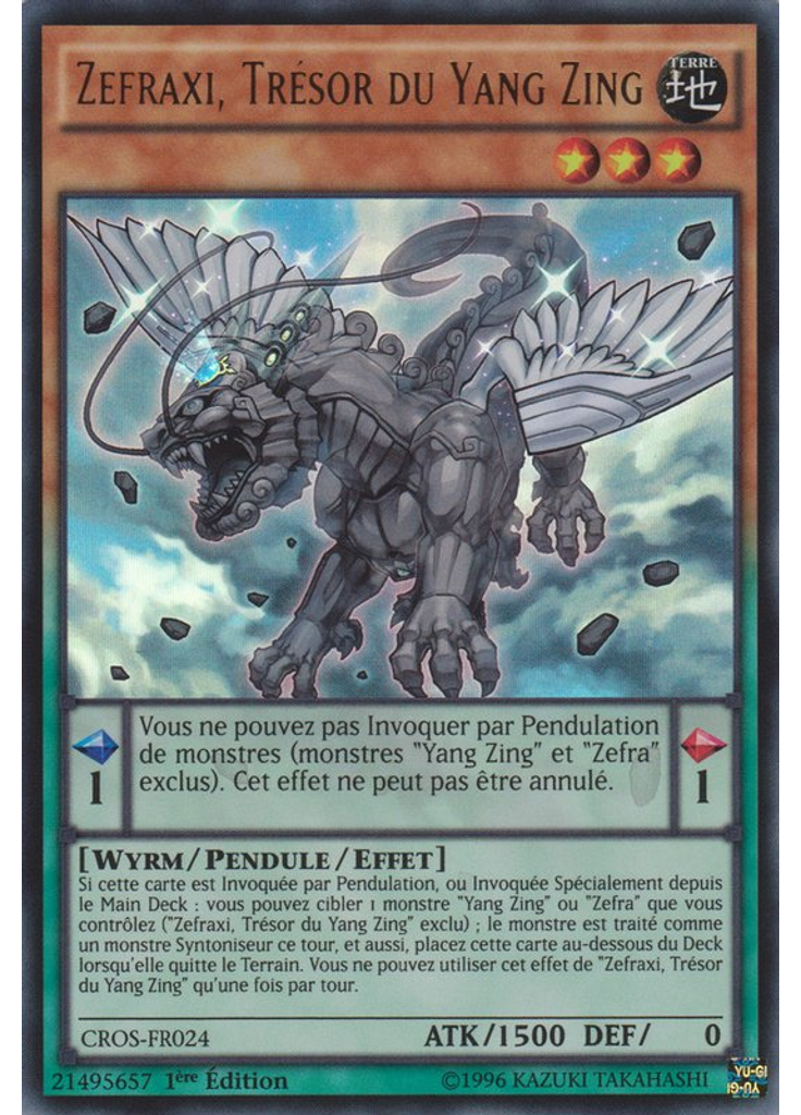 Zefraxi, Trésor du Yang Zing