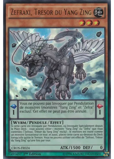 Zefraxi, Trésor du Yang Zing