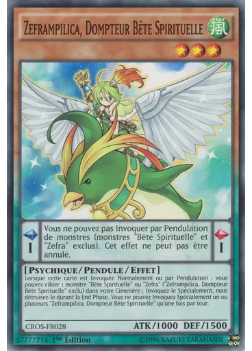 Zeframpilica, Dompteur Bête Spirituelle