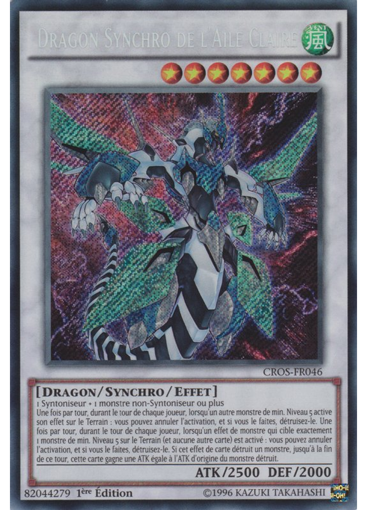 Dragon Synchro de l'Aile Claire (Secret Rare 1st Edition)