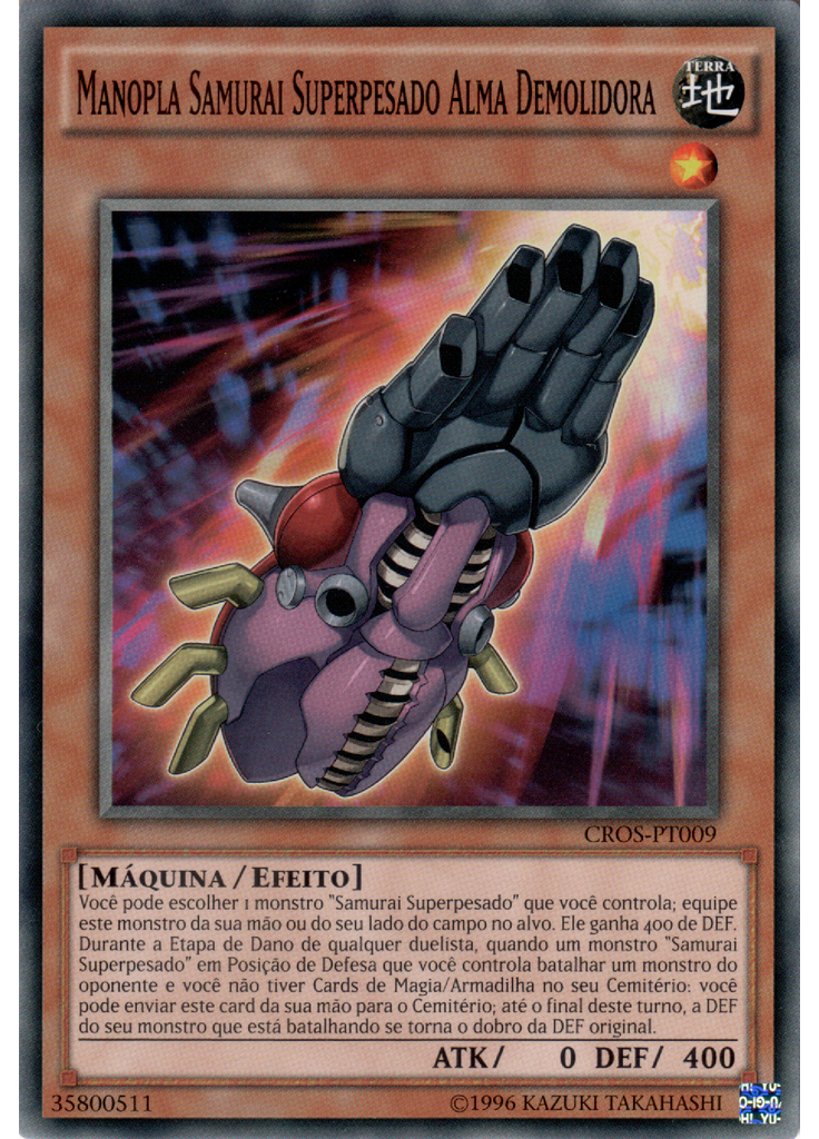 Manopla Samurai Superpesado Alma Demolidora (Common Unlimited)