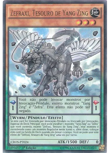 Zefraxi, Tesouro de Yang Zing