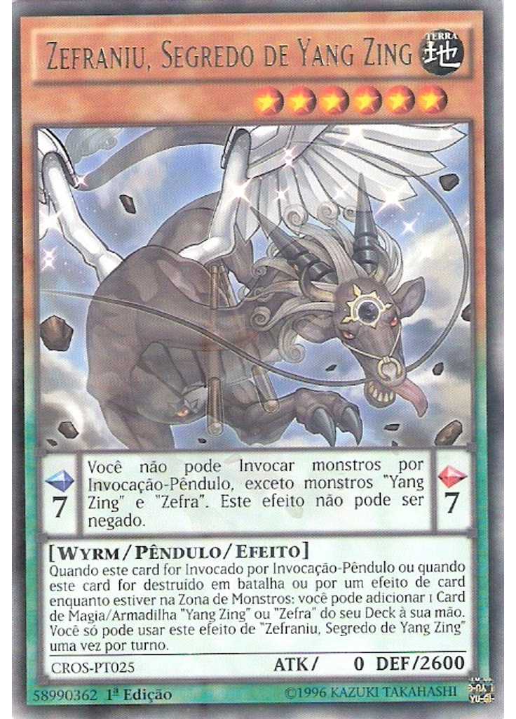 Zefraniu, Segredo de Yang Zing