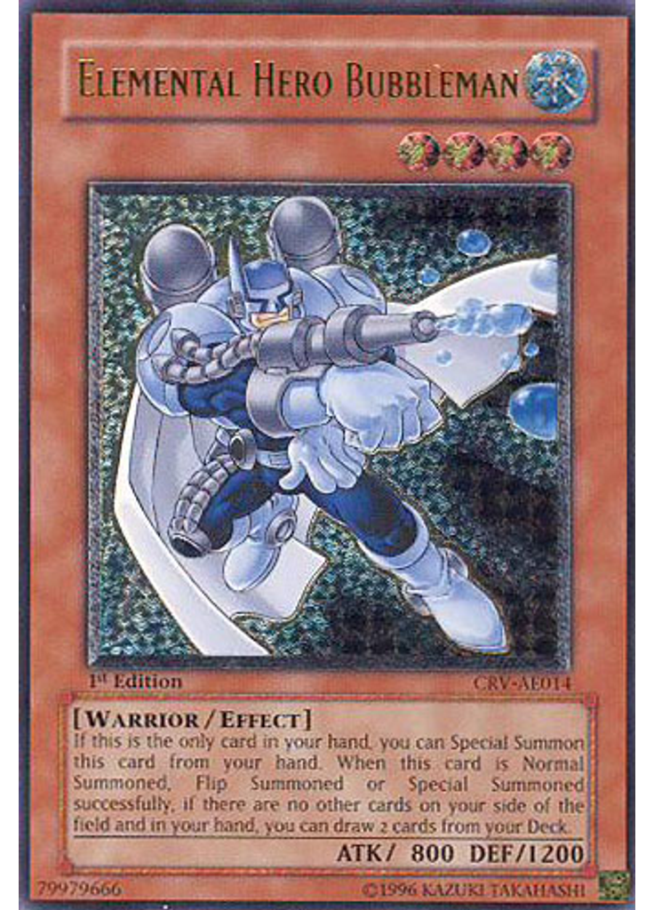 Elemental HERO Bubbleman (Ultimate Rare 1st Edition)