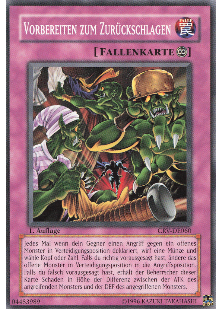 Vorbereiten zum Zurückschlagen
