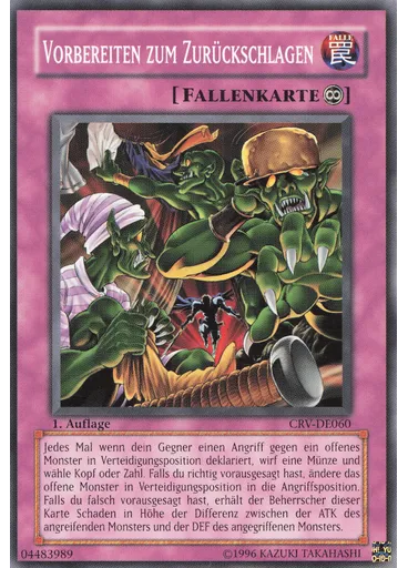 Vorbereiten zum Zurückschlagen
