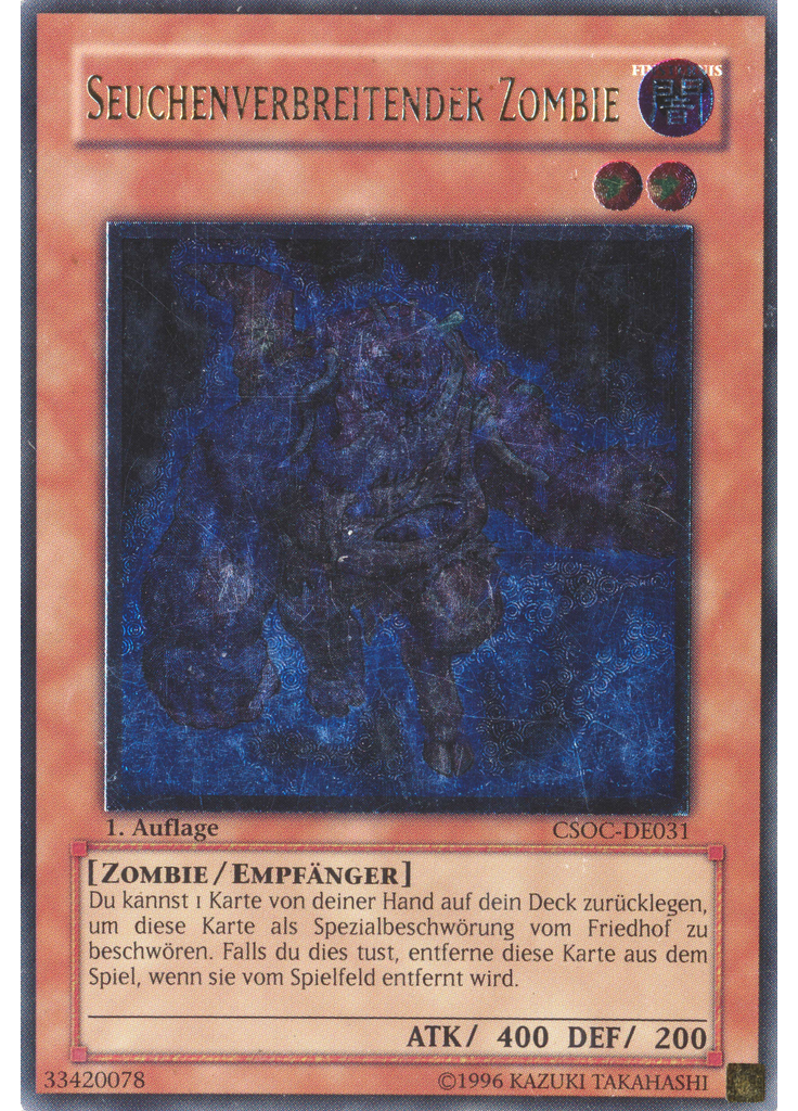 Seuchenverbreitender Zombie (Ultimate Rare 1st Edition)