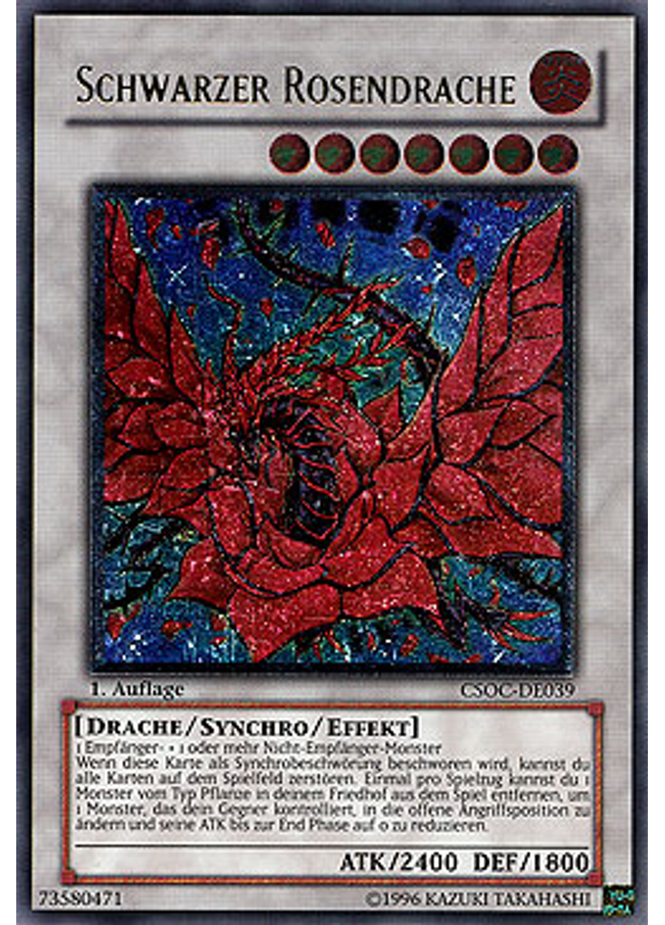 Schwarzer Rosendrache (Ultimate Rare 1st Edition)
