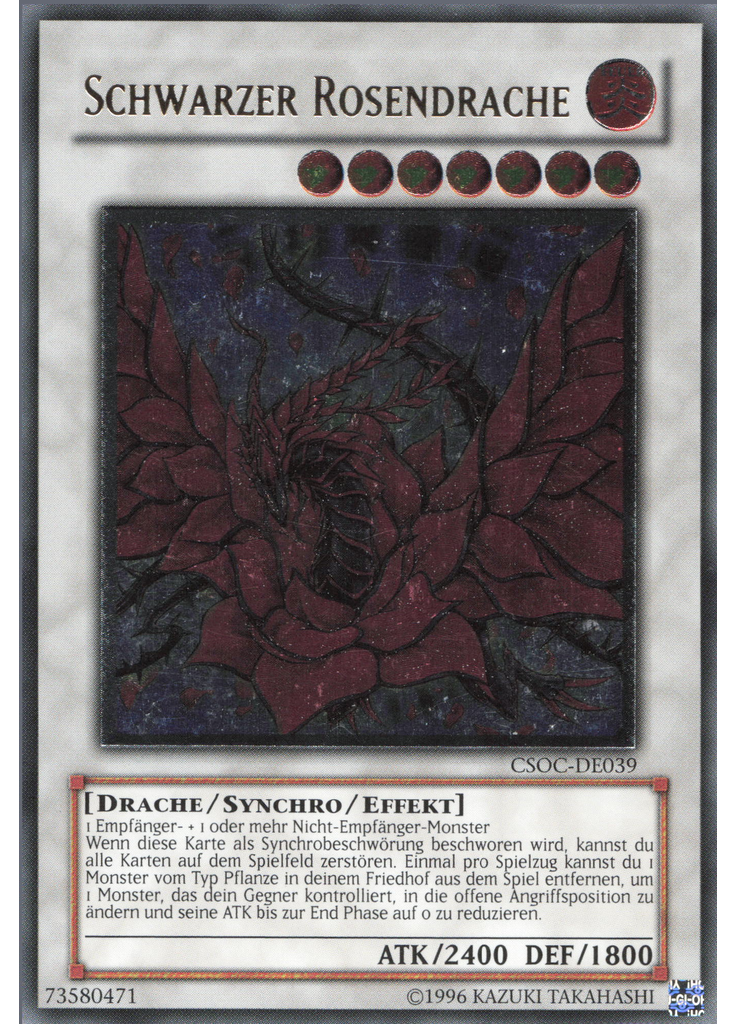 Schwarzer Rosendrache (Ultimate Rare Unlimited)