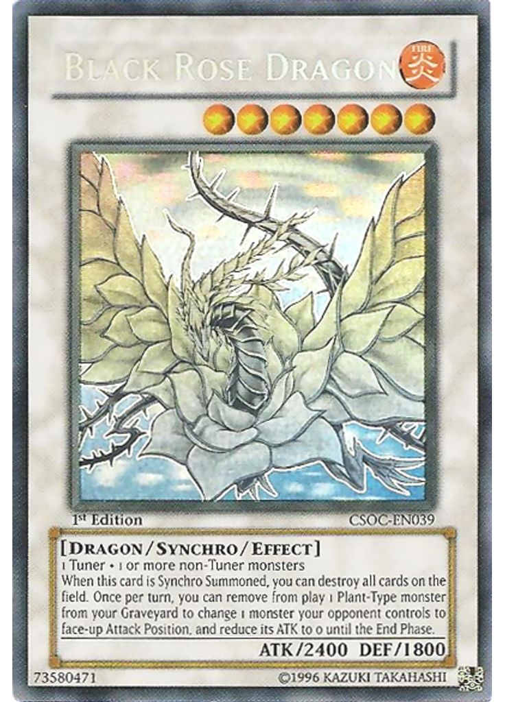 Black Rose Dragon (Ghost Rare 1st Edition)