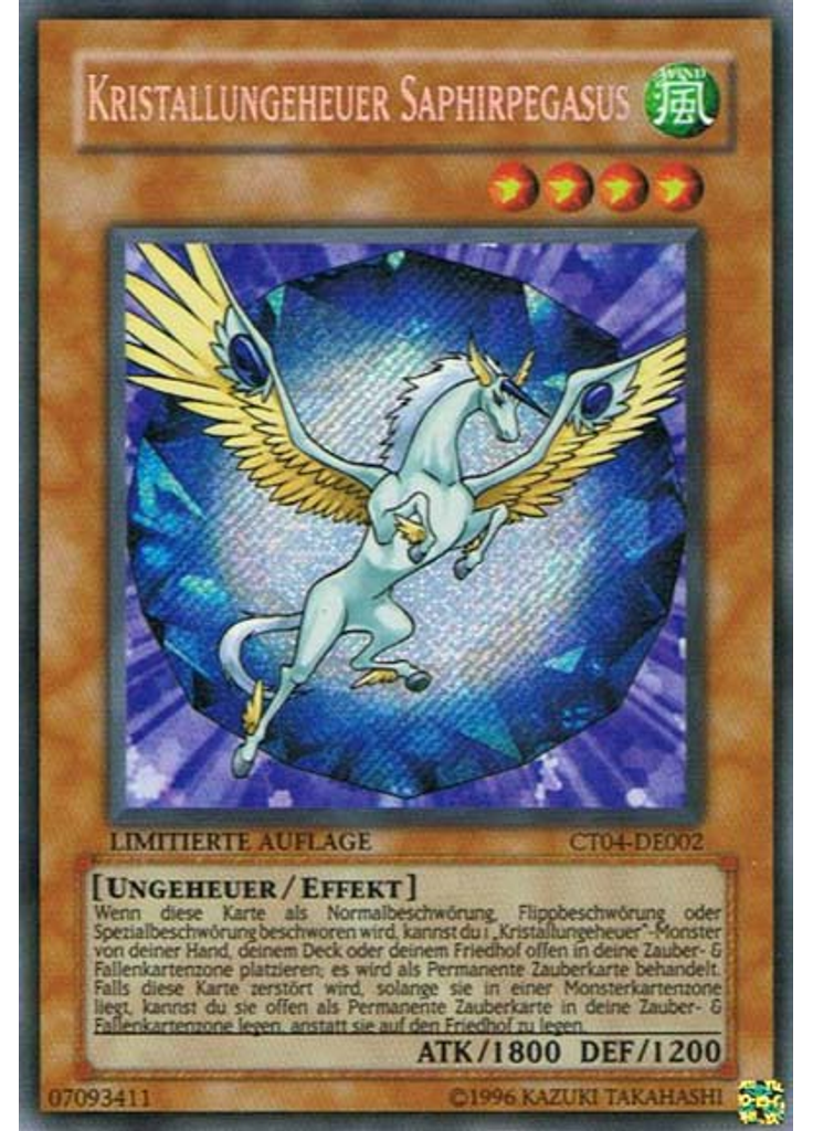 Kristallungeheuer Saphirpegasus