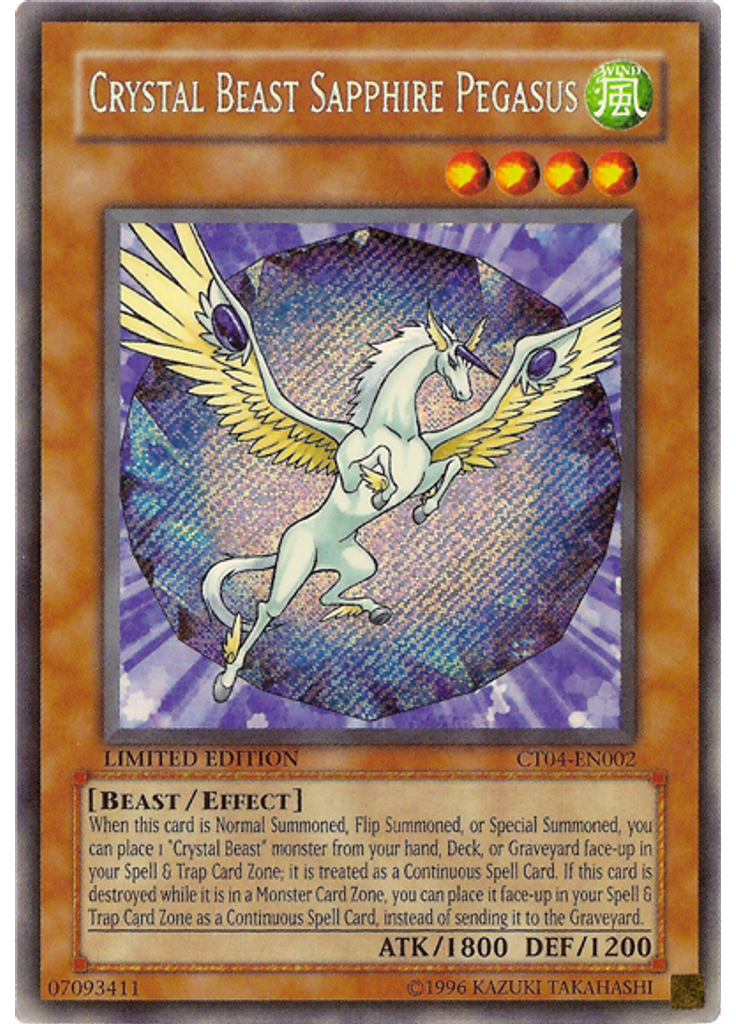 Crystal Beast Sapphire Pegasus