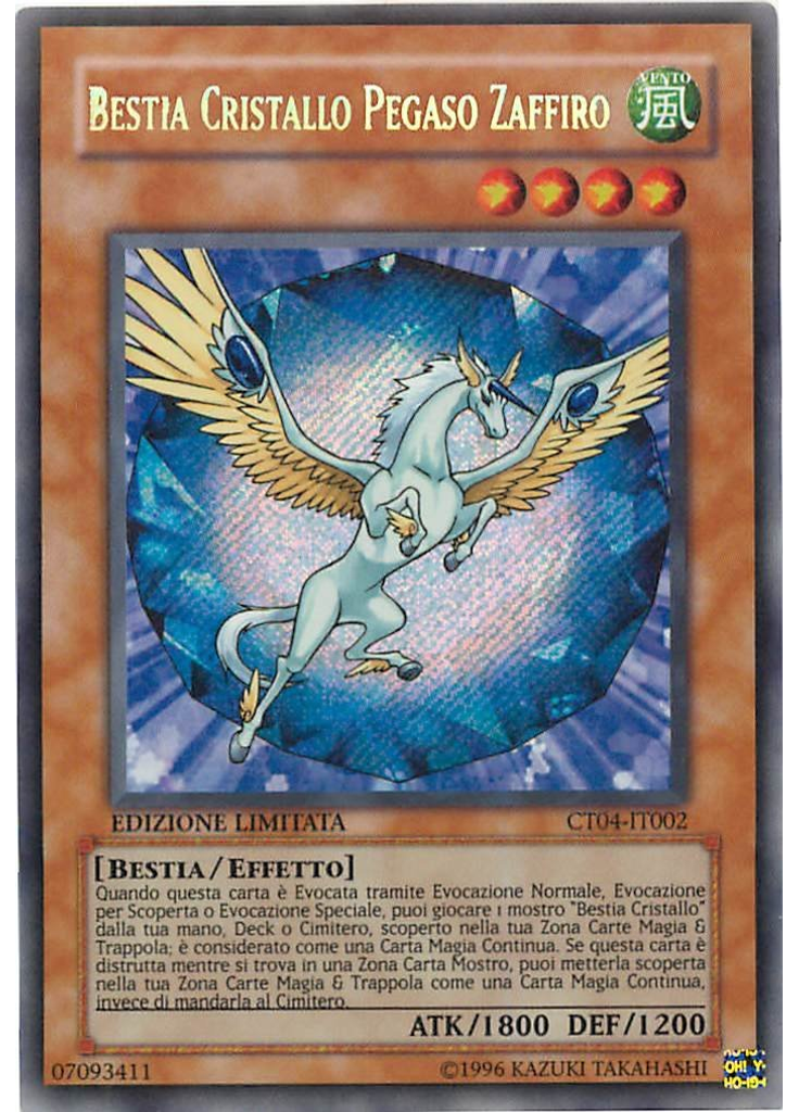 Bestia Cristallo Pegaso Zaffiro