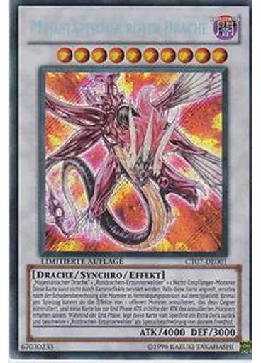 Majestätischer roter Drache