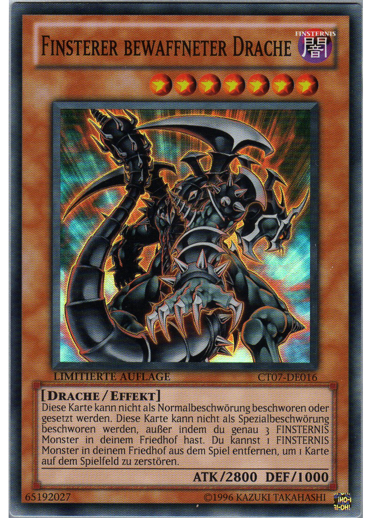 Finsterer bewaffneter Drache