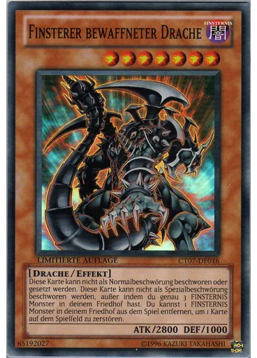 Finsterer bewaffneter Drache